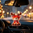 thumbnail image 7 of 2026 Christmas Home Party Decoration Christmas Flat Acrylic Ornaments Cute Mini Hanging Pendants Xmas Tree Decorations Car Interior Rearview Mirror Hanging Decor Festive Small Gift For Holiday, 7 of 7