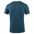 thumbnail image 4 of Men's Ice Silk Crewneck Tee, Short Sleeve Quick Dry Sport Top, Plain Casual Summer Shirt, 4 of 9