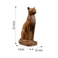 thumbnail image 5 of Figura de gato egipcio, recuerdo coleccionable para armarios, estanterías, escritorios y hogar. S, 5 of 5