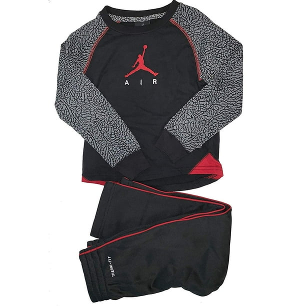 Jordan Jordan Little Boysâ€™ 2Piece Activewear Set TShirt & Pants