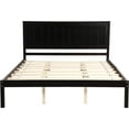thumbnail image 4 of Merax Queen Size Platform Bed with Headboard,Wood Bed Frame with Slat Support No Box Spring Needed, Espresso Platform Bed, 4 of 13