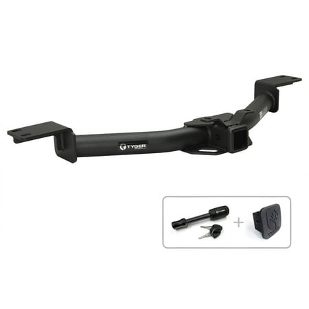 Hitch Cover Lock (Tyger Auto TG-HC3C0248 Class 3 Trailer Hitch Combo with 2