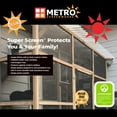 thumbnail image 3 of Super Screen 17/20 Weather & Pet Proof Screen Mesh (84 in x 100 ft) - Insect Screen and Roller Tool, 3 of 7