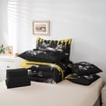 thumbnail image 6 of Castle Fairy Abstract Butterfly 7-Piece Bedding Comforter Set for Girls Teens Boys Women,Sparkling Sequin Crystal King Bedding Sets,Bling Glitter Ultra Soft Bed Sheets,Microfiber Bedroom Decor, 6 of 8