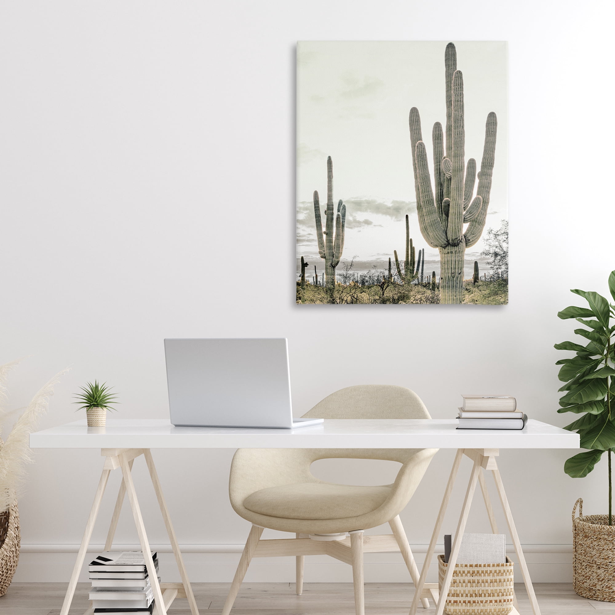 Stupell Industries Subdued Desert Cacti Canvas Wall Art, design by Kim Allen