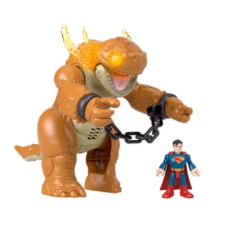 Imaginext DC Super Friends Supermobile Superman – Véhicule Avec Lanceur De Disques, Figurine Articulée 7,5 Cm, Dès 3 Ans
