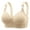 Beige, variant on Sports Bras For Women Thin Laceless Wireless Bra - Comfortable Breathable Large Size Buckle Design Deep V Vest Bralette Cotton 42 Womens Bras