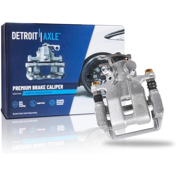 Detroit Axle - Rear Right Brake Caliper for 2009-2014 Acura TSX 2008-2012 Honda Accord, 2010 2011 Passenger Side Disc Brake Caliper with Bracket Replacement