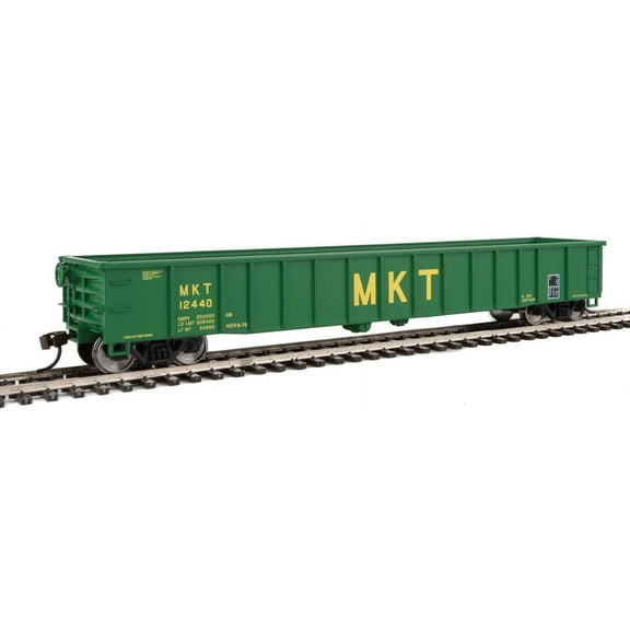 Walthers Trainline HO Scale 50ft Gondola Missouri-Kansas-Texas/MKT/Katy #12440