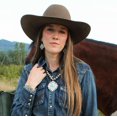 thumbnail image 2 of Pendientes Rustic Couture Western Concho RCE-1083TQ para mujer, 2 of 6