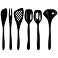 thumbnail image 5 of Hutzler 6 Piece Melamine Mini 7.5 Inch Cooking Utensil Set - Black, 5 of 8