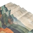 thumbnail image 3 of Yayeee Shower Curtain with Hooks 72"x72" Waterproof Fabric Bathroom Hanging Decor, Abstract Wavy Landscape, 3 of 5