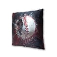 thumbnail image 3 of Baseball with Broken Glass Throw Pillow Covers Pillowcases 20 x 20 Inch Home Decor 2 Packs for Bedroom Sofa, 3 of 6