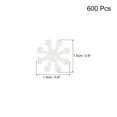 thumbnail image 2 of 600 Pcs Copos de Nieve Brillantes de Navidad en Miniatura de ABS como Perlas Blancas Guirnalda de Invierno Suministros para Fiestas de San Valentín, 2 of 5