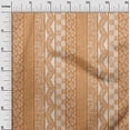 thumbnail image 3 of oneOone Cotton Silk Orange Fabric Mix Block Pattern Sewing Craft Projects Fabric Prints By Yard 42 Inch Wide, 3 of 4