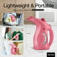 thumbnail image 7 of Kensie Handheld Garment Steamer, 700W Lightweight and Portable Steamer for Clothes, Pink, 7 of 7