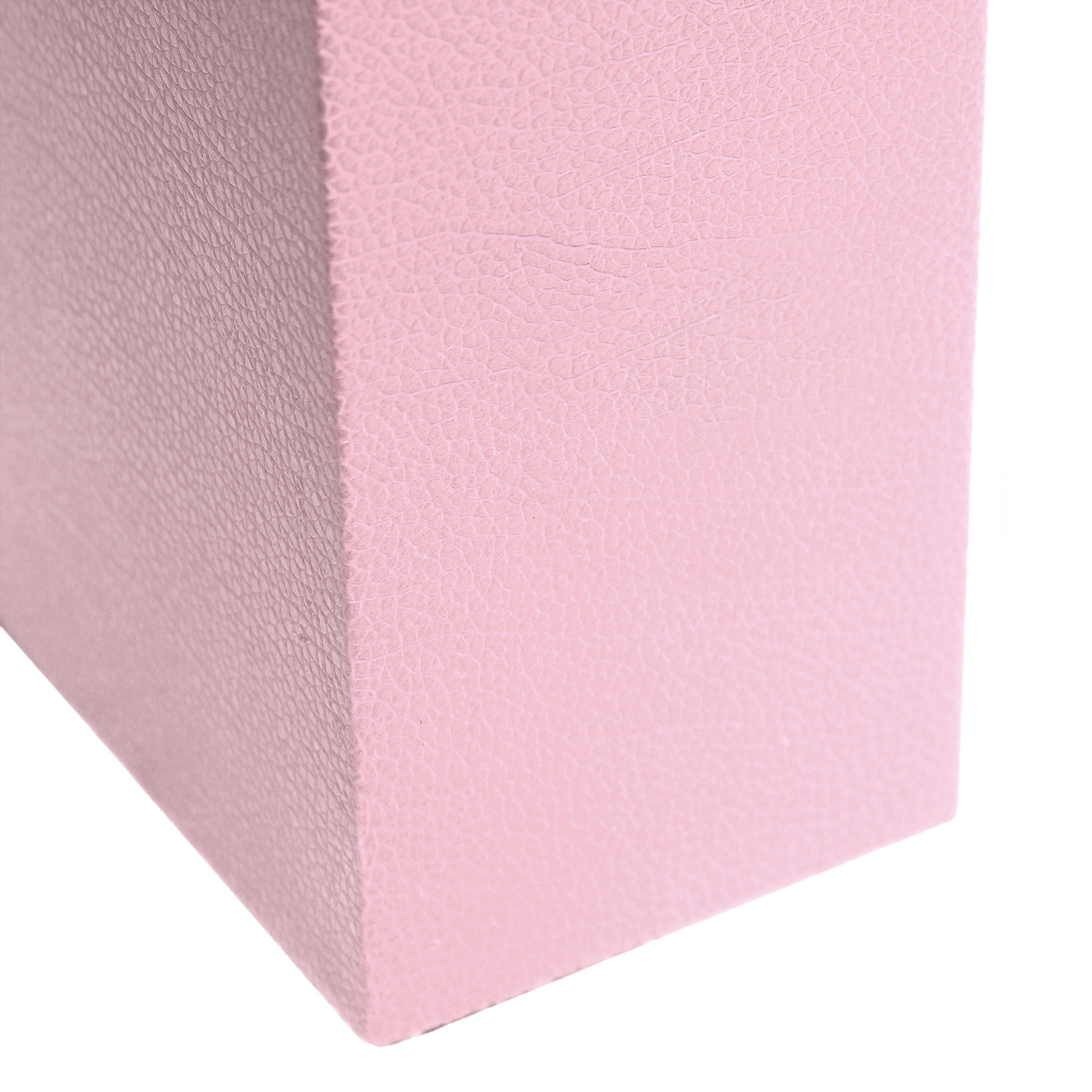 Lalia Home 21" Leather Modern Bedside Table Lamp with LED Bulb, Pink