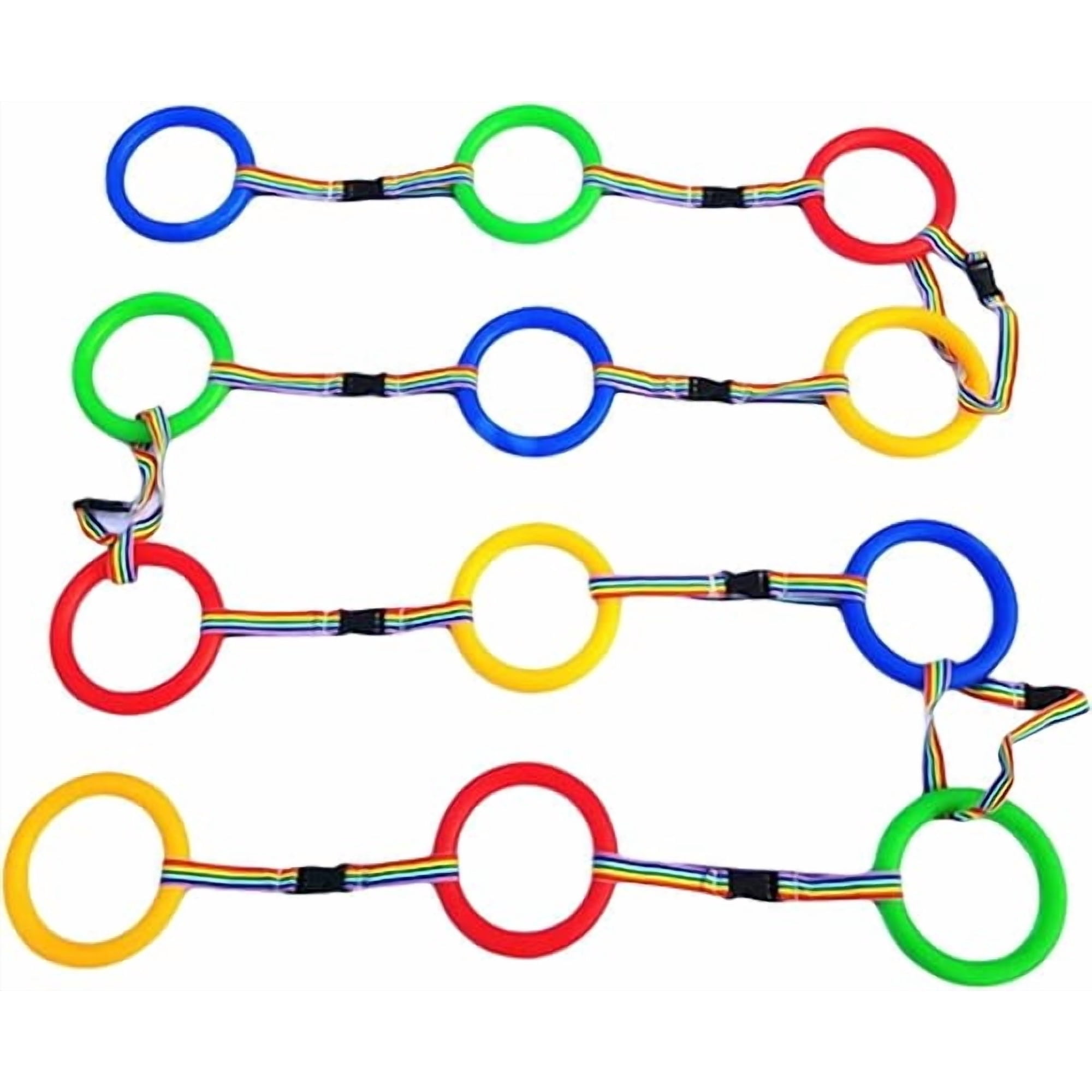 Walking Rope for Preschool 12 Pcs, Kids Safety Leash with Plastic Handles for Kindergarten Daycare Outdoor Activities, Child Anti Lost Wrist Leash