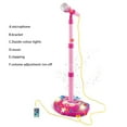 thumbnail image 2 of Super Star Playset Karaoke for Kids - Pink Microphone with Adjustable Mic Stand, Buit-in Jack & Speaker for MP3 Player, Play and Sing Along with Music & Lights, Karaoke Entertainment for Kids, 2 of 8