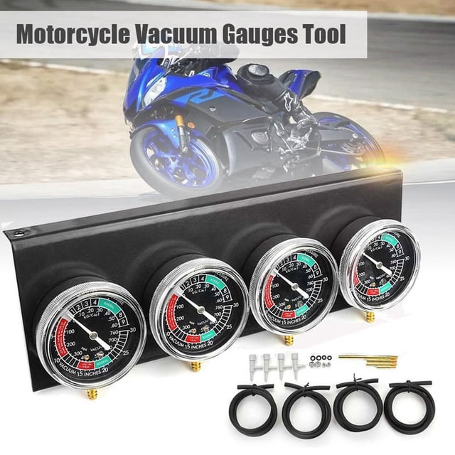 Motorcycle Carburetor Synchronizer Vacuum Gauges Tool Vacuum Gauge Balancer for // Black