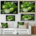thumbnail image 4 of Designart "Cilantro Splash Herbs V" Floral Framed Wall Art Decor - Traditional Green Herbs Bedroom Framed Canvas Wall Art, 4 of 6