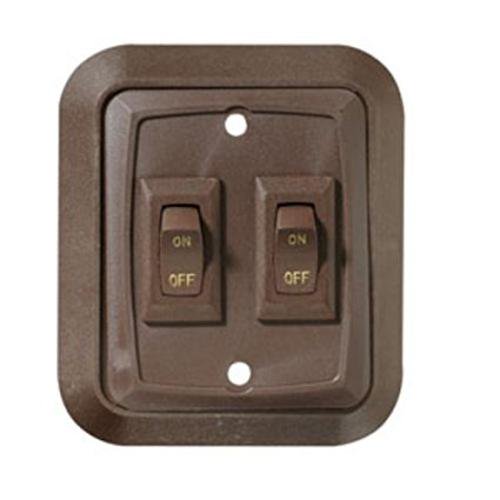 RV Designer Collection S655 3.53" x 3" Wall Plate Switch