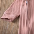 thumbnail image 4 of Newborn Infant Baby Boys Girls Romper With Zipper Ribbed Jumpsuit Kids Pajamas Clothes, 4 of 6