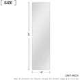 thumbnail image 4 of NeuType Full Length Floor Mirror Rectangular Gold 59"x16", 4 of 7