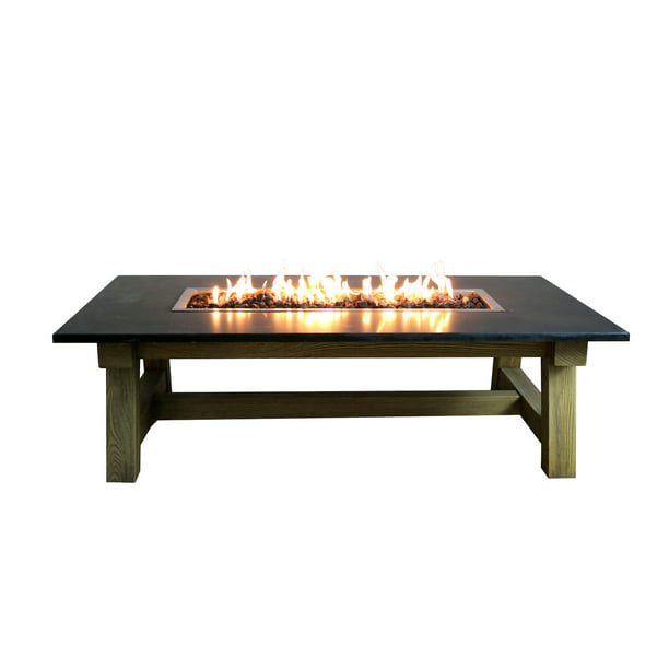 Elementi Outdoor Work Coffee Fire, Natural Gas Fire Pit Patio Set