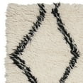thumbnail image 5 of SAFAVIEH Kenya Collection Area Rug - 6' x 9', Black & Ivory, Handmade Moroccan Wool, Ideal for High Traffic Areas in Living Room, Bedroom KNY250Z, 5 of 7