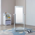 thumbnail image 2 of White Olivia the Fairy Girls Wooden Standing Mirror - Glossy White, 2 of 3