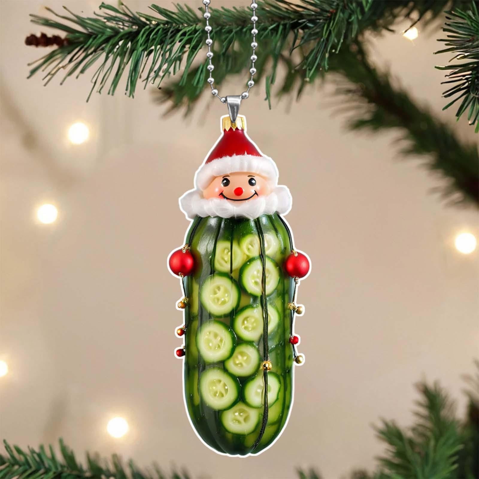Multi Functional Acrylic Decorative Christmas Tree Pendant Cute