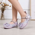 thumbnail image 2 of Gyujnb Girls' Sparkle Sequin Bow Formal Party Shoes Adjustable Strap Comfortable Low Heel Wedding Footwear, Closed Toe,9.5-10 Years, 2 of 8