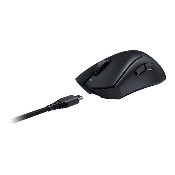 Razer DeathAdder V3 Pro - Mouse - ergonomic - right-handed - optical - 5 buttons - wireless - USB wireless receiver - black