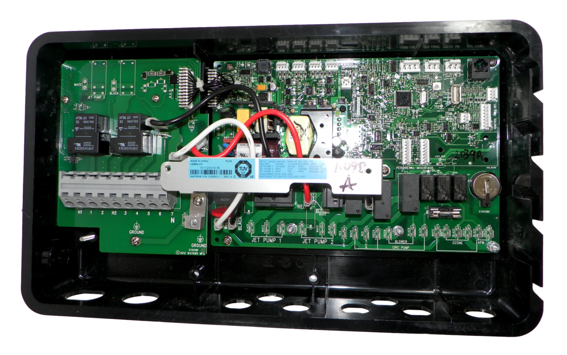 Watkins Hot Spring 76836 Control Box & Heater Board for IQ 2020 2012Current