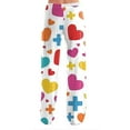 thumbnail image 7 of Hearthz Valentines Day Pajamas Women Pants Love Heart Graphic Pajama Pants for Women Drawstring Wide Leg Holidays Sleep Pants for Women, 7 of 7