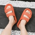 thumbnail image 4 of Soft Sole Home Slippers Men Summer Adjustable Buckle Non-Slip Beach Flip Flops Man Comfortable Thick Bottom Platform Sandals tzw, 4 of 7