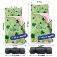 thumbnail image 6 of KAINSY Adorable Plant Theme Toddler Nap Mat, Custom Name Green Clover Sleeping Bag Blanket for Daycare and Preschool, Easy to Carry and Wash, Perfect for Kids Travel, 6 of 8
