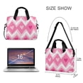 thumbnail image 3 of FORMRS 16" Laptop Bag Carrying Sleeve Case with Handle Travel Shoulder Briefcase, Heart Geometric, 3 of 8