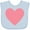 Blue, variant on Inktastic Pink Valentine's Day Heart Boys or Girls Baby Bib