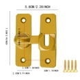 thumbnail image 3 of 4 Pack Aluminum Alloy Flip Latch Lock with Padlock Hole 180 Degree Heavy Duty Slide Door Lock Latch Bolt, 3 of 9