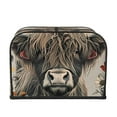 thumbnail image 2 of Fotbe Butterfly Cow With Flowers for Four Slice Toaster Cover, Fingerprint Protector, Super Soft Appliance Cover And Dust Cover,Bread Dust Cover & Fingerprint Protection, 2 of 7