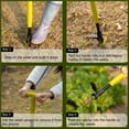 thumbnail image 3 of Gardenised 4 Claw Stand-Up Weed Puller Tool with Long Handle Durable Steel Head for Effortless Grass Removal Ergonomic Design Eliminates Bending Kneeling and Tugging Perfect for Easy Gardening, 3 of 5