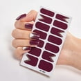 thumbnail image 1 of 14-Piece Red Gel Nail Polish Strips Kit with Nail File & Stick - Long-Lasting UV/LED Cured Real Gel Formula, Safe Waterproof Material, Easy Application & Removal for Salon-Quality DIY Manicure - AF01, 1 of 6