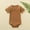 32-Brown, variant on YWDJ Baby Boy Outfit Sets Toddler Baby Girls Boys Short Sleeve Solid Color T-Shirt Jumpsuit Romper Brown 0-3 Months