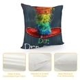 thumbnail image 4 of Qinduosi Throw Pillow Cover Read and Colorful Elementary Decorative Pillow Case Home Decor Square Pillowcase White, 4 of 5