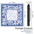 thumbnail image 2 of Shell Mahjong Mat with Rules, 31.5*31.5in Anti Slip American Mahjong Mat for Table, Noise Reduction, Neoprene Mah jongg Mats with Carrying Bag & 3 Dices, Mahjong Set Gift, Board Tile Games Mats, 2 of 7