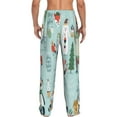 thumbnail image 3 of Fotbe Christmas Winter Animals Men's Pajama Pants,Sleepwear Pants,Pj Bottoms Drawstring And Pockets-Large, 3 of 9