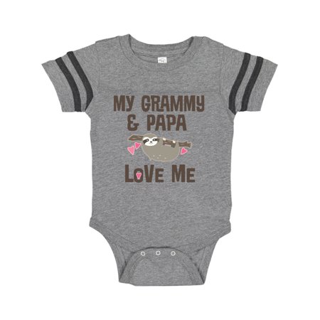 

Inktastic Grammy and Papa Love Me Gift Baby Boy or Baby Girl Bodysuit