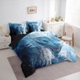 thumbnail image 4 of Homewish 3D Blue Dragon Twin Bedding Sets 7-Piece for Teens, Magic Western Animal Bedding Comforter Set, Gothic Wildlife Reversible Sheet Sets, Ultra Soft Bedroom Decor, 4 of 8